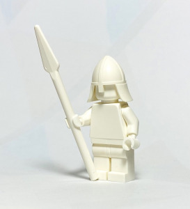 Fehér lovag szobor EREDETI LEGO egyedi minifigura - Castle - Új