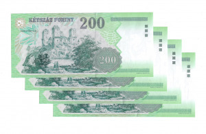 200 forint 2006 FB Sorszámkövető - UNC - 4db