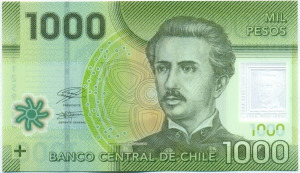 Chile 1000 pesos polymer UNC 2021