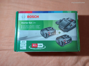Bosch 18V akku + töltő szerszámgépekhez == ÚJ ==