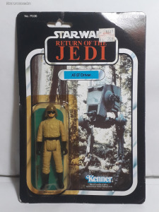 Star Wars Vintage MOC ROTJ AT-ST Driver action figure (375) 77 Back A 1983 Kenner