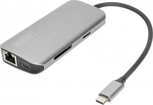 Digitus DA-70884 USB-C? mini dokkoló állomás Alkalmas (márka): univerzálny Chromebook, Chromebook...