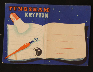 Tungsram lámpa reklám levelezőlap