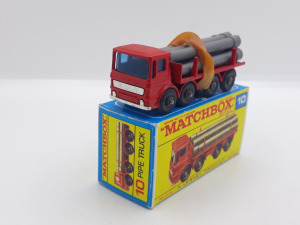 Matchbox MOKO / Regular Wheels. Pipe Truck + Utángyártott Doboz.