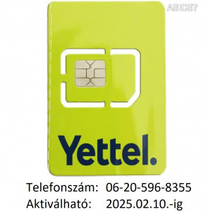 ÚJ!!! Yettel-es (Telenor-os, Pannon-os) normál-micro SIM kártya Könnyű hívószámmal !!!