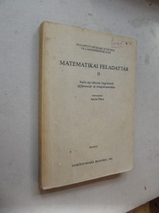 Matematika feladattár II. - valós egyváltozós függvények, differenciál- és integrálszámítás (*33)