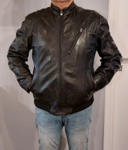 M-es Pepe Jeans bőrdzseki, prémium minőségű átmeneti kabát