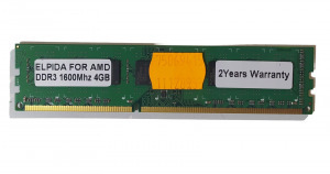 Elpida 4GB DDR3 1600MHz memória / AMD