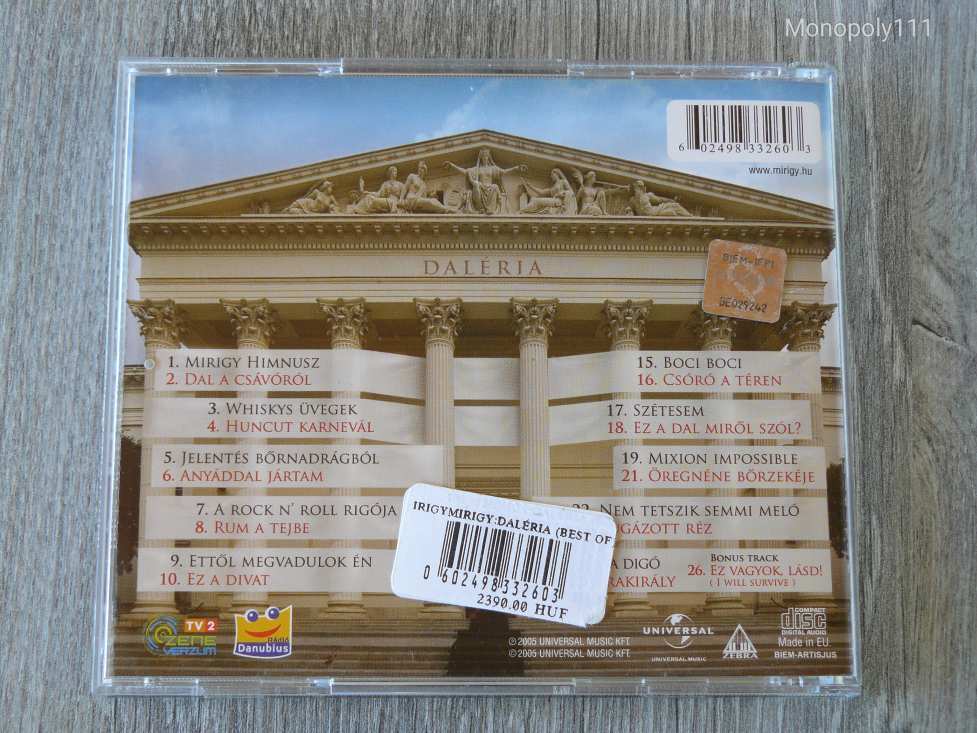 Irigy Hónaljmirigy  - Daléria - Best Of Irigy Hónaljmirigy 1994-2005 CD