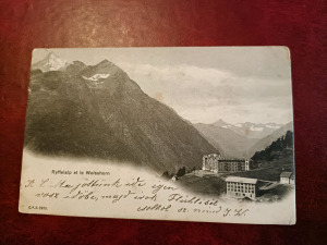 Ryffelalp Weisshorn képeslap