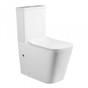 Elsa White perem nélküli mély öblítésű szögletes monoblokkos WC alsó/hátsó kifolyású, tartállyal,...