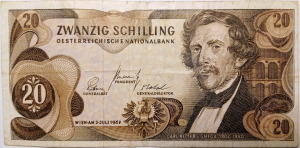 Ausztria 20 schilling 1967 1.