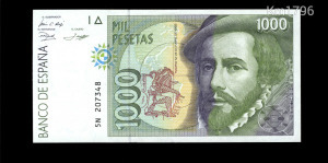 Spanyolország Spain 1000 pesetas 1992 (1996) - Pick 163 - gEF-aUNC