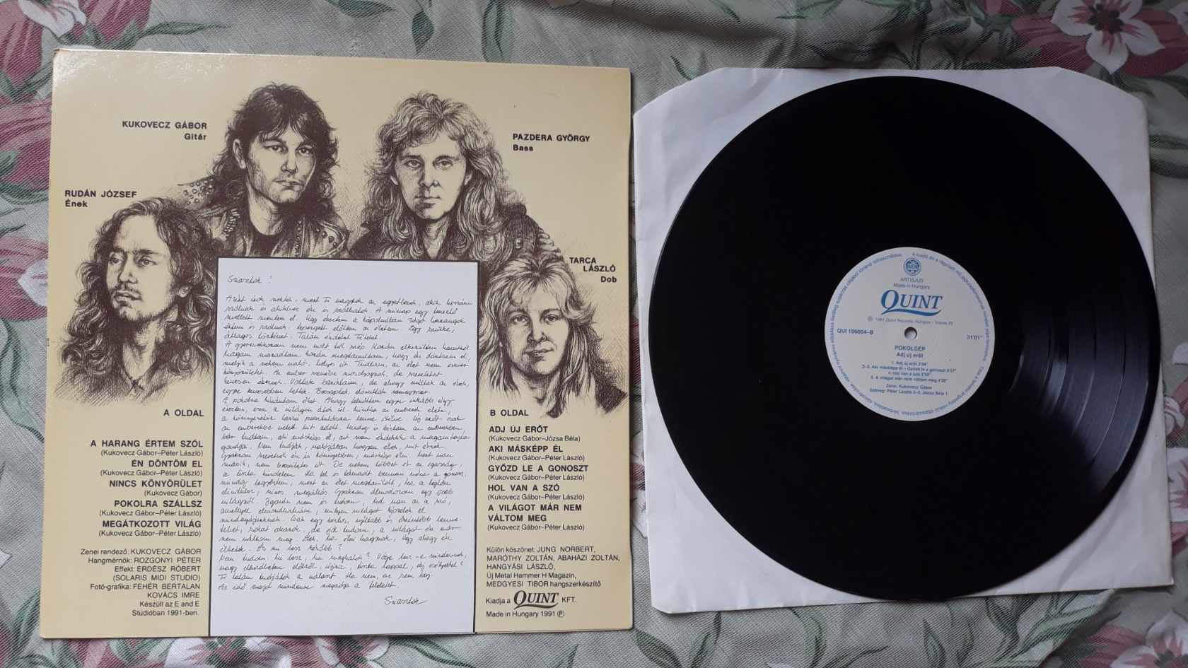RUDÁN JOE POKOLGÉP ADJ ÚJ ERŐT BAKELIT poszter+ AC/DC WHO MADE WHO SPECIAL COLLECTORS MIX MAXI