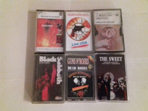 Rock-Matal kazettacsomag 6DB(GunsN Roses,Black Sabbath,Twisted Sister,The Sweet)