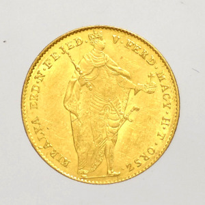 1848  Szabadságharc  arany Dukát  ( KESKENY CÍMER! R! )   aUNC  -SV02