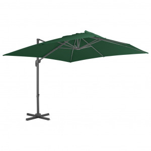 zöld kültéri napernyő hordozható talppal  (276345)