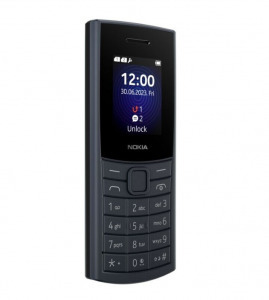 Nokia 110 4G Mobiltelefon, Kártyafüggetlen, Dual Sim, Kék