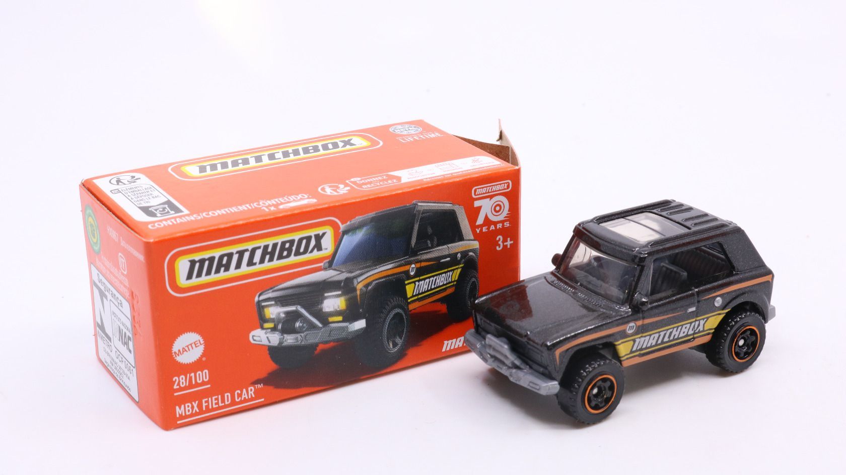 Voiture Miniature Matchbox 2019 Power Grabs - Off Road Ridge Raider 68/100 - Boîte Non Ouverte
