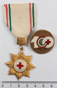 Magyar Vöröskereszt 1881-1981 jelvény
