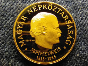 Semmelweis Ignác emlékérme-sorozat arany 50 Forint 4,2g 1968 BP PP (id80252)