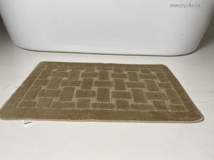 Fürdőszobai szőnyeg 1 részes - bézs tégla