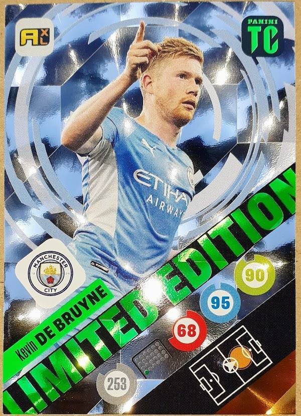 Kevin de Bruyne Manchester City Limited Edition focis kártya Panini Top  Class 2022