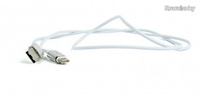 Gembird USB Type-C magnetic cable 1m Silver CC-USB2-AMUCMM-1M