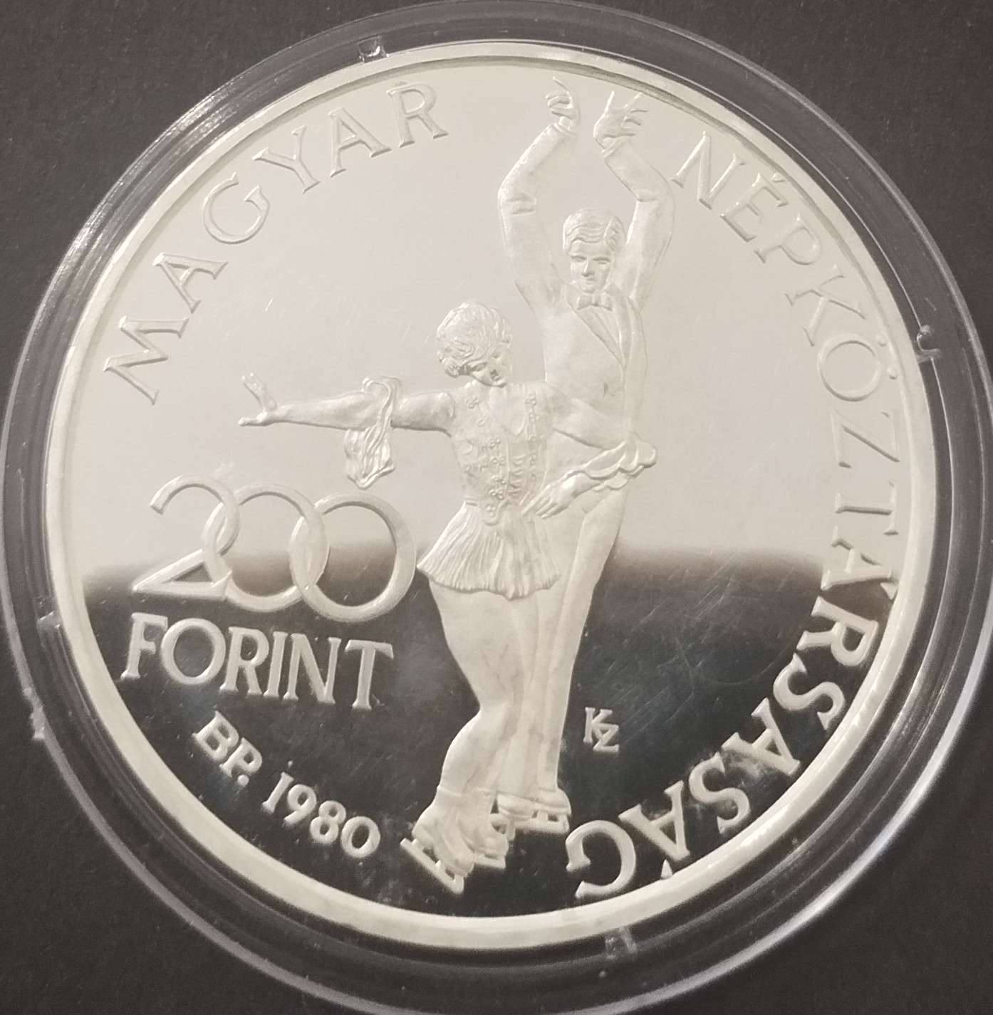 1980 200 ft Lake Placid Ezüst próbaveret