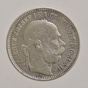 1892 Ferenc József 1 korona VF      2312-562