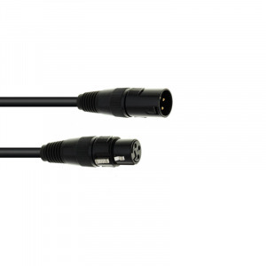 EUROLITE - DMX cable XLR 3pin 1m bk