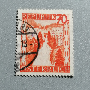 Pecsételt bélyeg Ausztria.  1947.