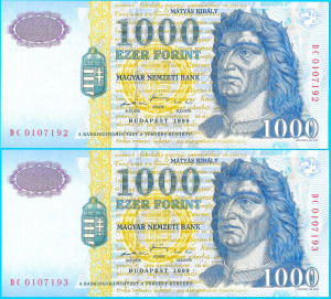 1000 forint 1999 DC sk. UNC/aUNC