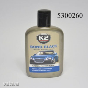 K2 műanyag és gumiápoló feketítő krém Bono Black 250ml