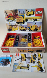 LEGO 744 építőkészlet dobozában, leírással - MŰKÖDŐ motorral