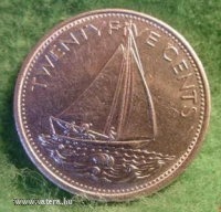 Bahama szigetek 25 cent 1979 Hajó