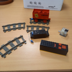 Lego vonat, sín mozdony elemek