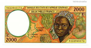 Közép Afrikai Államok - Kongó 2000 Frank Bankjegy 1994
