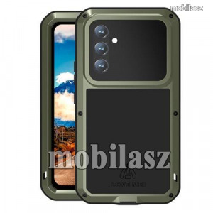 Samsung Galaxy A54 5G (SM-A546), Love Mei Powerful védőtok, ütésálló, fém keret, Gorilla Glass, Zö