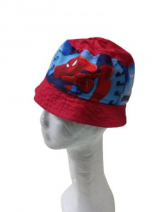 48-50 cm-es fejre piros-kék nyári kalap - Spiderman - Pókember