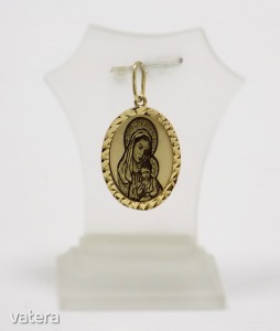 Arany Mária gyermekével medál (ZAL-Au 84547)
