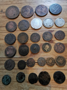 30 darab régi Habsburg vegyes érme, benne ezüstökkel. 1forintról!