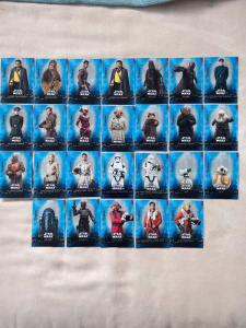 Topps Star Wars 2019 Rise of Skywaler serie 1.parallel kártya csomag 69db