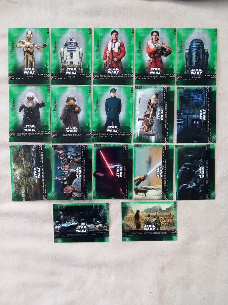 Topps Star Wars 2019 Rise of Skywaler serie 1.parallel kártya csomag 69db