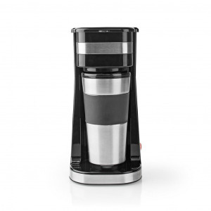 Nedis KACM300FBK egyadagos Kávéfőző + duplafalú utazóbögre fekete (KACM300FBK)