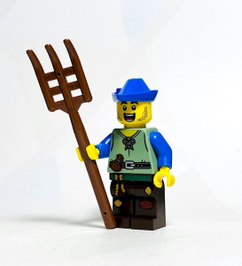 Erdei földműves EREDETI LEGO egyedi minifigura - Castle Kingdoms - Új