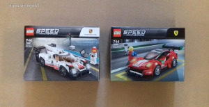 Bontatlan LEGO Speed Champions 75886 FERRARI 488 GT3 SCUDERIA + 75887 PORSCHE 919 HYBRID