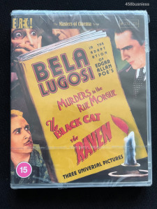 Lugosi Béla filmek bontatlan 2 Blu-ray Murders in the Rue Morgue / The Black Cat / The Raven