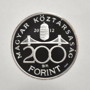 2012  ezüst  200 Forint  piefort  ÁPV UP veret  PP  -DK11
