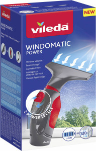 Vileda Windowmatic POWER Akkus ablaktisztító, szürke/piros
